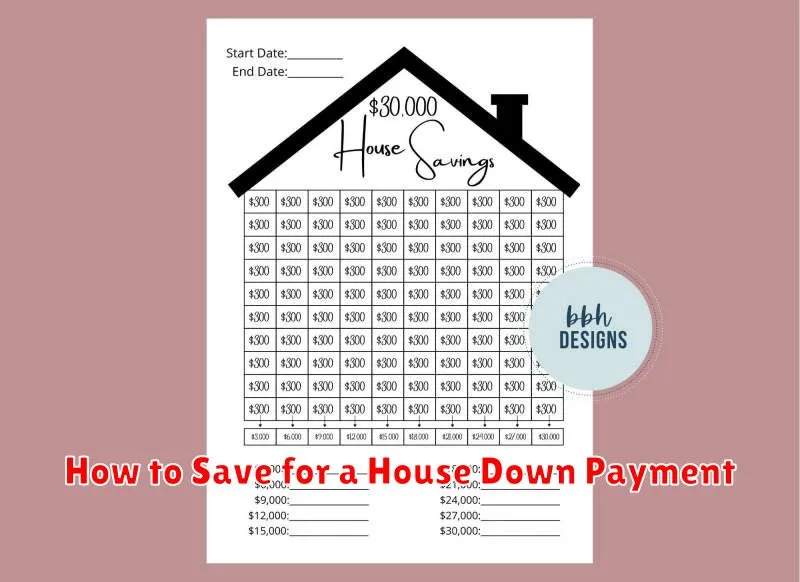 How to Save for a House Down Payment