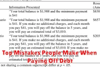 Top Mistakes People Make When Paying Off Debt